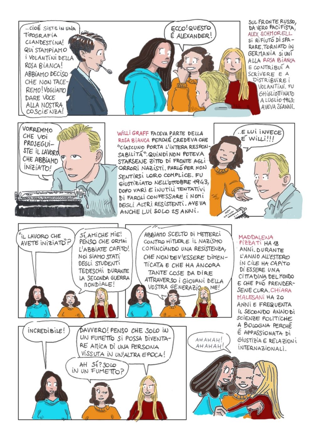 Una pagina della grafic novel - Vita Trentina
