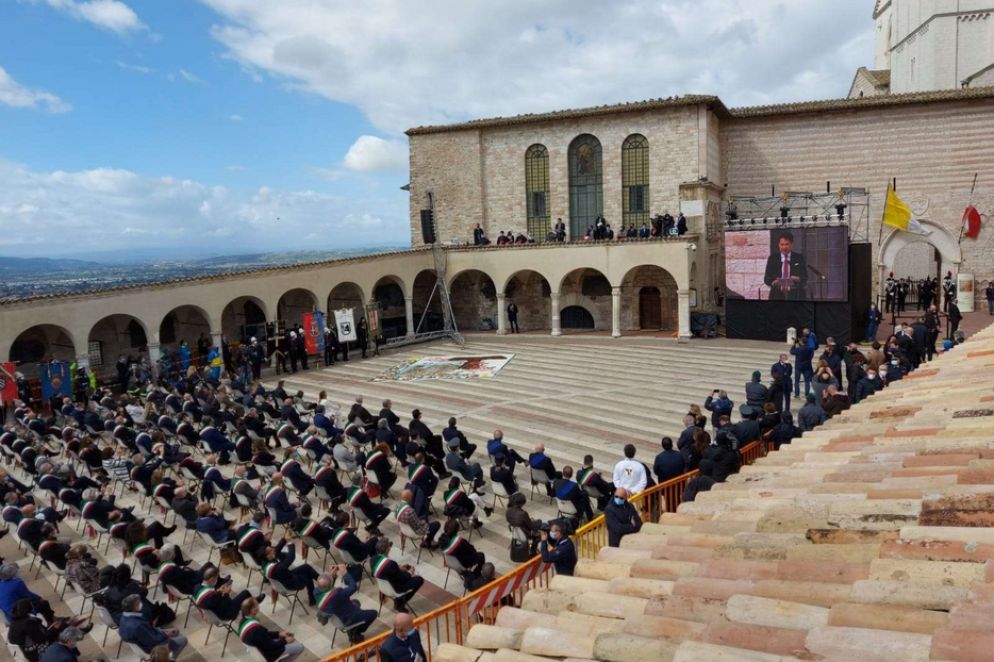 Il discorso di Conte - Foto Muolo