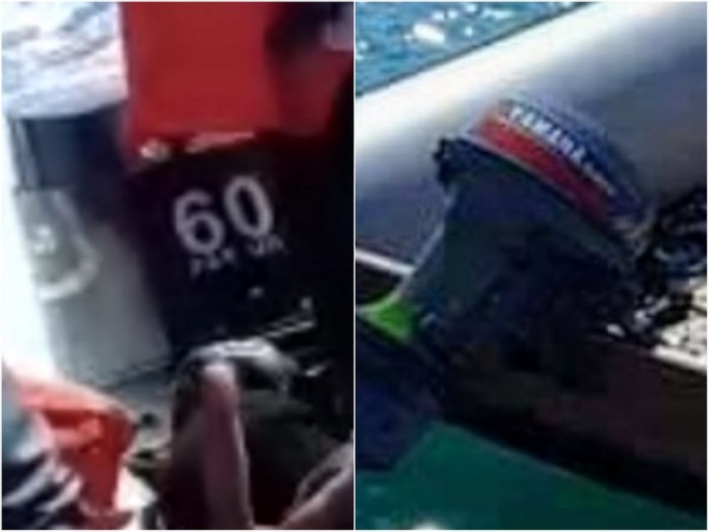 a sinistra il motore “Parsun” di fabbricazione cinese usato dai trafficanti libici. A destra il motore “Yamaha” che sarebbe stato fornito dai militari maltesi ai migranti per raggiungere l’Italia.