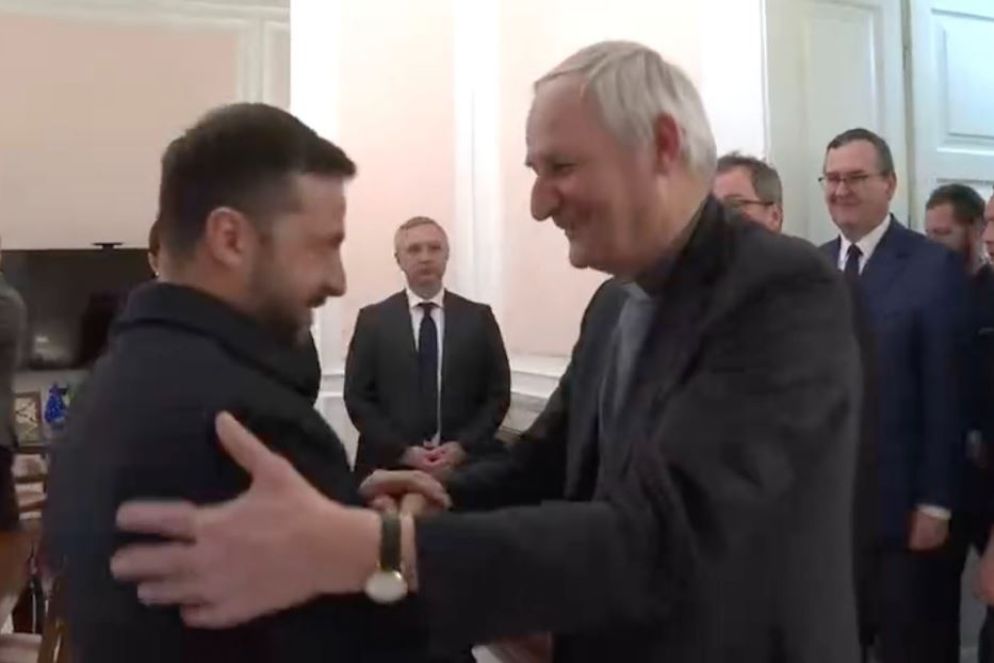 L'incontro fra il presidente Zelensky e il cardinale Zuppi a Roma - Presidenza ucraina