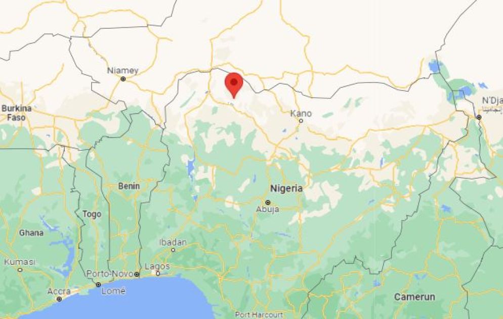 La zona della Nigeria in cui è avvenuto il rapimento di 73 studenti - Google maps