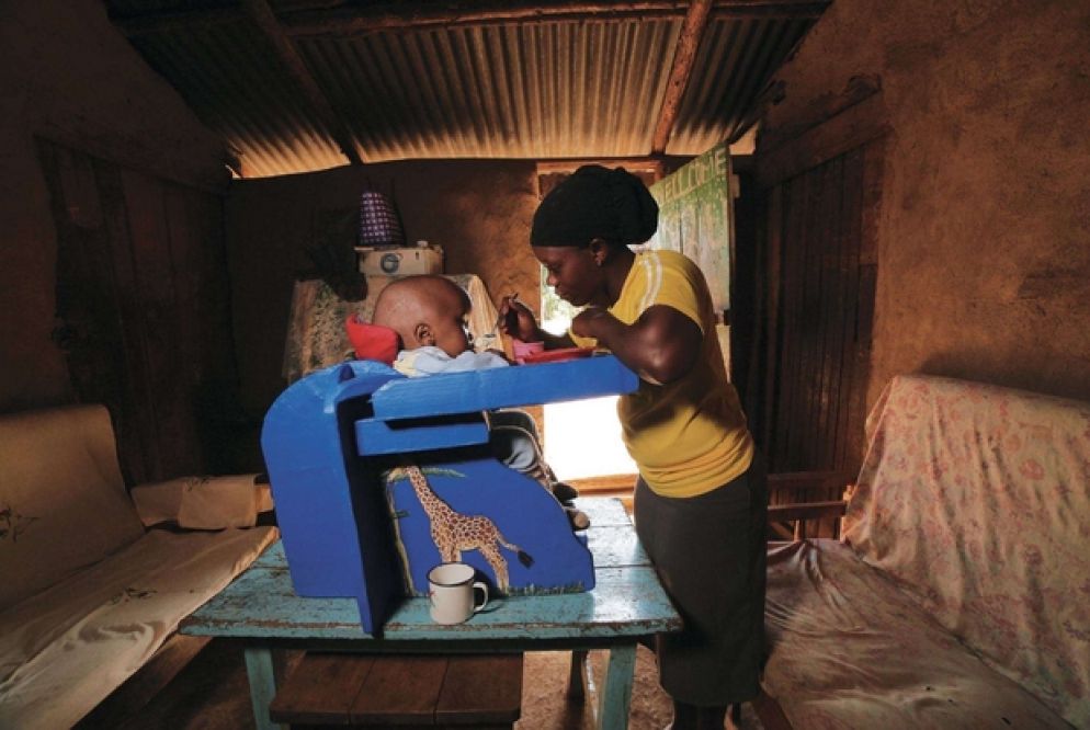 Una donna e il suo bambino accolti dalla Saint Martin - Fondazione Fontana