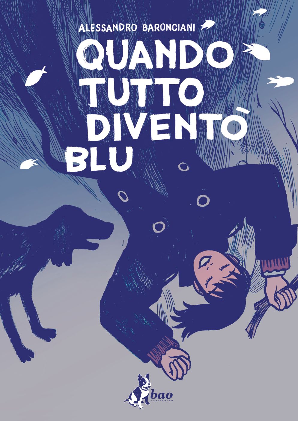 Una pagina di “Quando tutto diventò blu” (Bao) di Alessandro Baronciani - Baronciani
