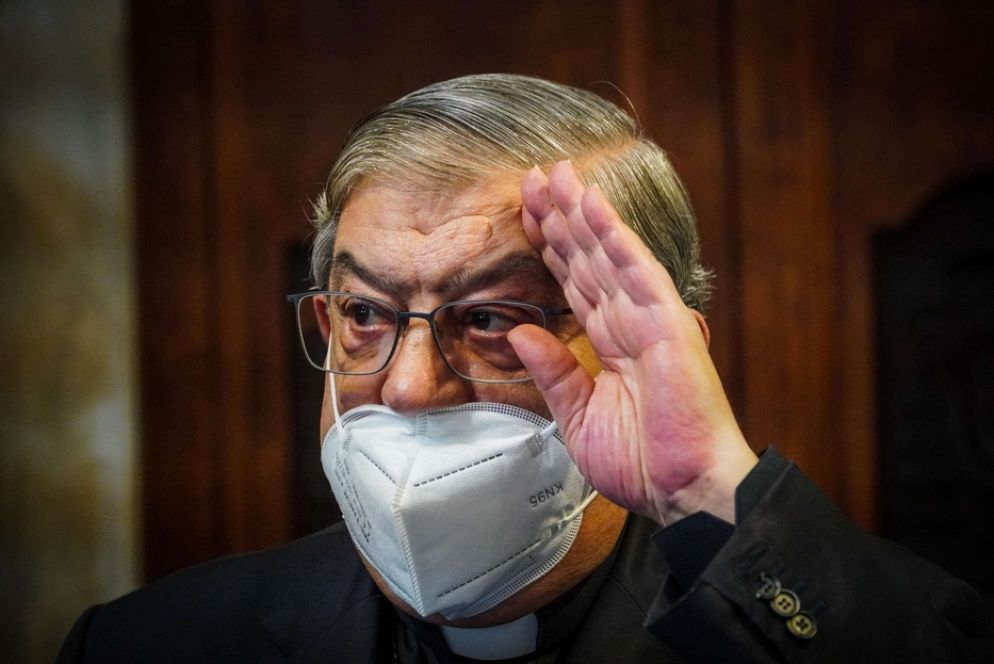 Il cardinale Sepe saluta la comunità napoletana - Ansa