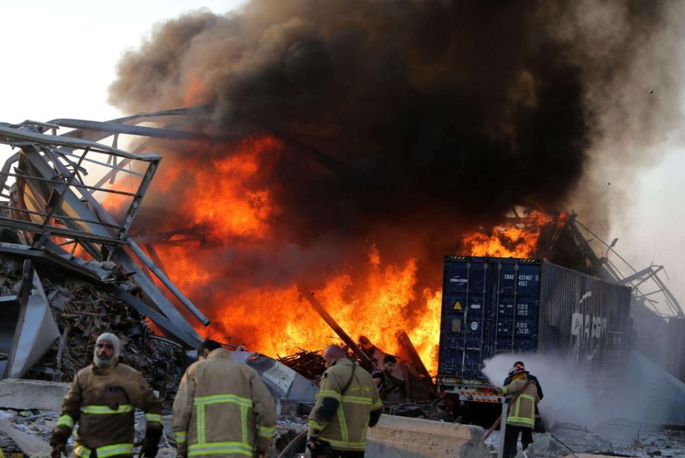 L'esplosione al porto di Beirut - Reuters