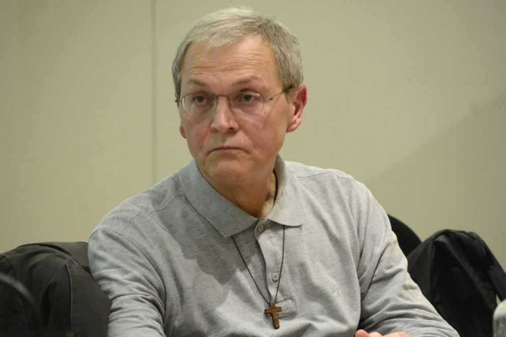 Don Dante Carraro, direttore del Cuamm