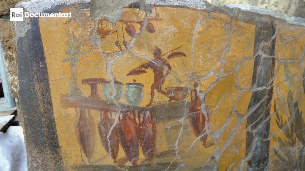 Una immagine di "Pompei. L'ultima scoperta", successo di Rai 2