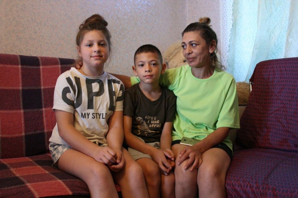 I profughi Fatima, Albina e Artem - Ghirardelli