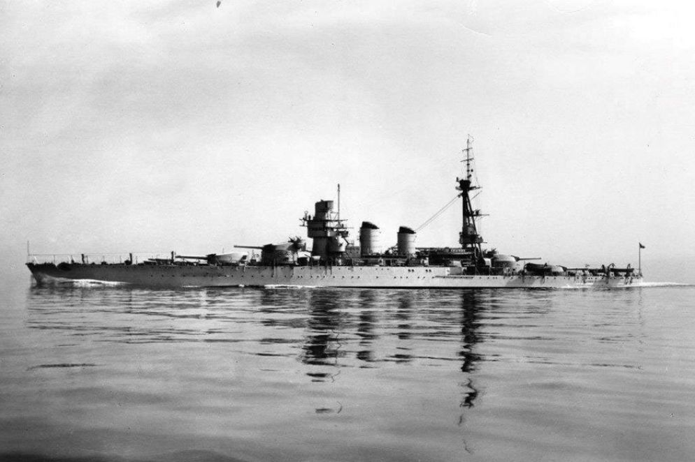 La nave Conte di Cavour dove prestava servizio il capitano di fregata Jerzy Sas Kulczycki l'8 settembre 1943