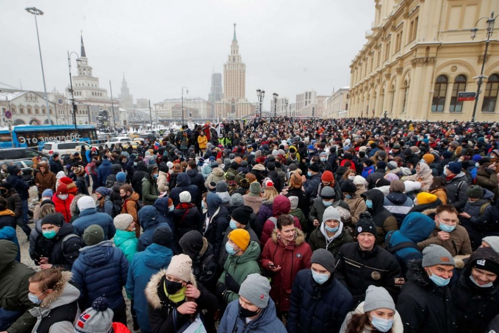 I sostenitori di Navalny a Mosca - Reuters