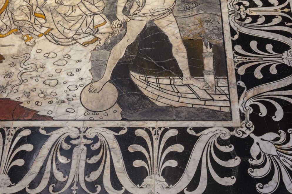 Particolare del pavimento marmoreo della cattedrale di Siena - Bruno Bruchi/Opera della Metropolitana di Siena