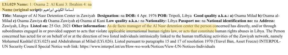 L'iscrizione del "carceriere" Osama nel registro delle sanzioni Onu - .