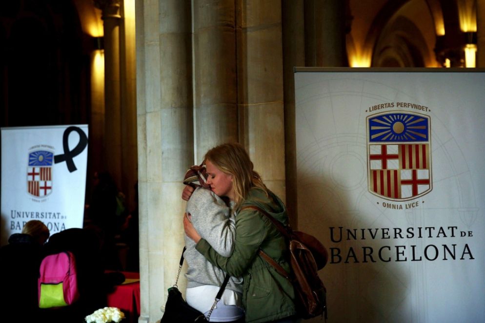 La commemorazione delle vittime a Barcellona - Ansa