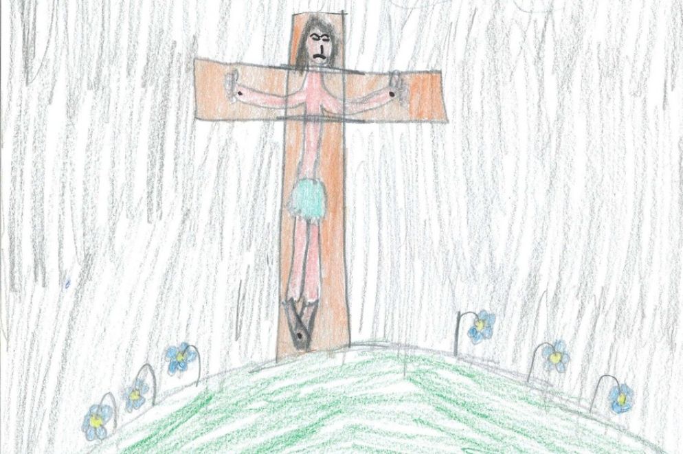 Uno dei disegni realizzati da bambini e ragazzi della Casa Famiglia “Mater Divini Amoris” e della Casa Famiglia “Tetto Casal Fattoria” - Libreria editrice vaticana