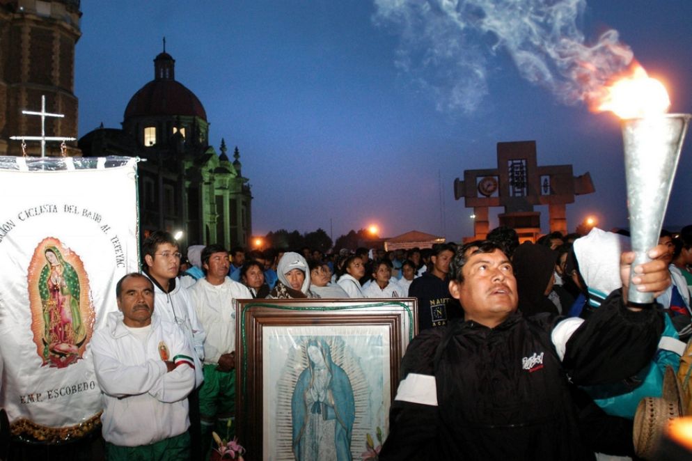 Una processione in onore della Vergine di Guadalupe - Foto di archivio