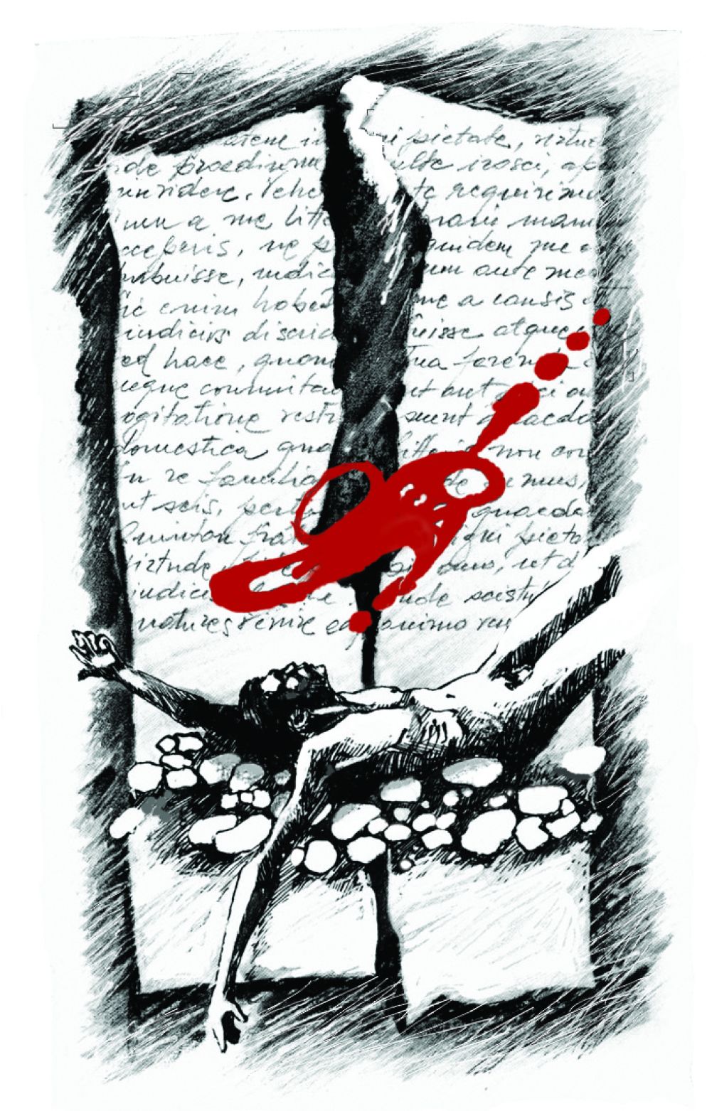 Il disegno del monumento, dell’artista Piero Tarticchio - .