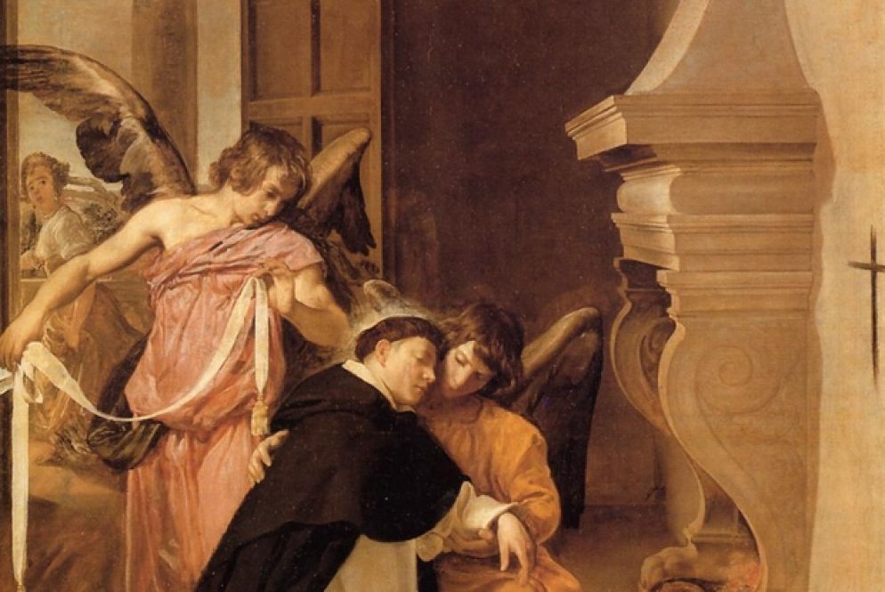 Diego Velazquez, San Tommaso d'Aquino confortato dagli angeli
