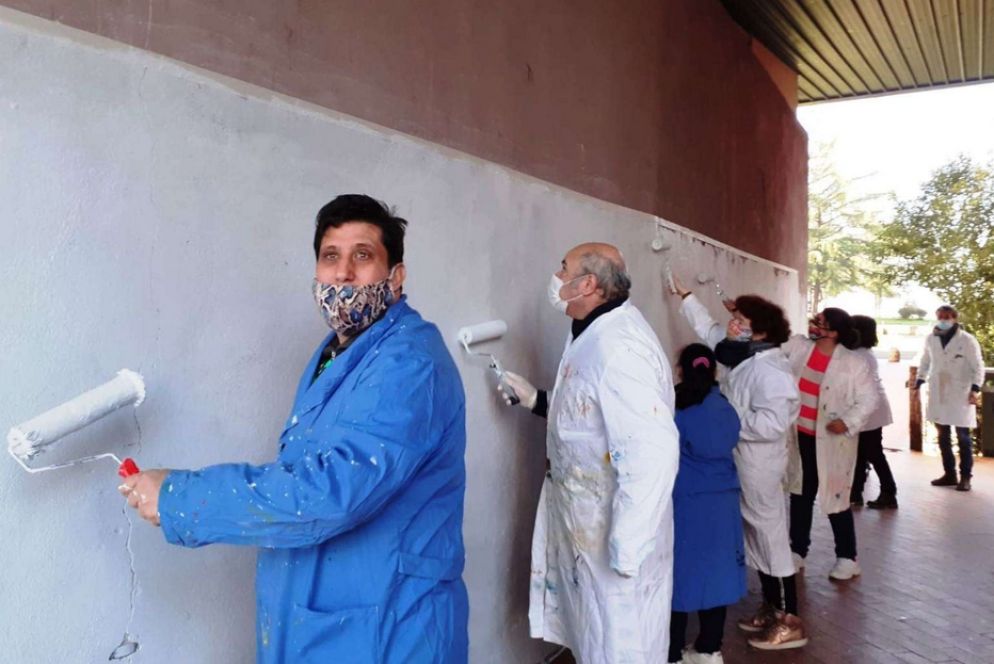 Gli amici della Comunità di sant'Egidio collaborano alla riqualificazione