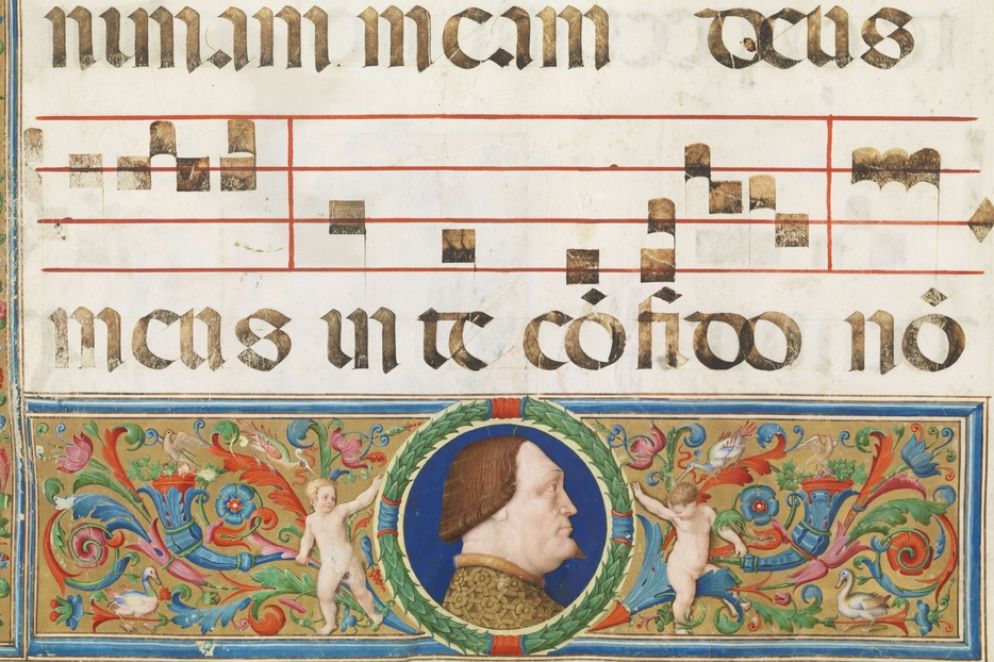 Miniatura dal Graduale 822 della Certosa di Pavia - Musei Lombardia