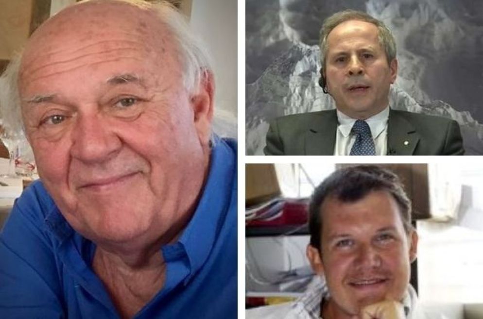 In senso orario: Fulvio Ursini, biochimico - Andrea Crisanti, microbiologo - Stefano Piccolo, biologo molecolare - .