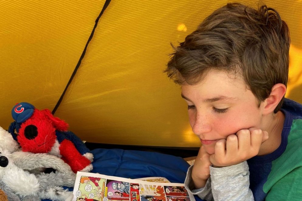 Max Woosey nella tenda - Reuters