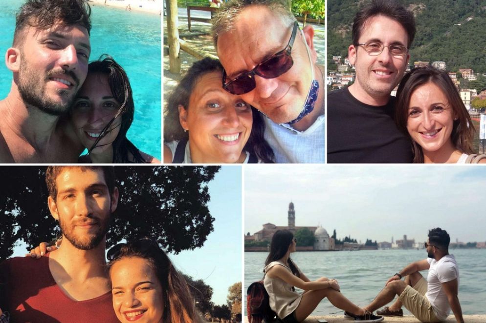 Le vittime della funivia - Ansa