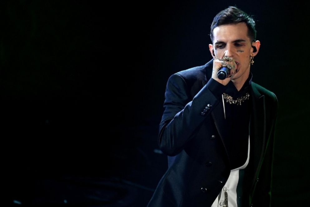 Achille Lauro è favorito alla vittoria al festival di Sanremo 2020 con "Me ne frego" - Ettore Ferrari. Ansa