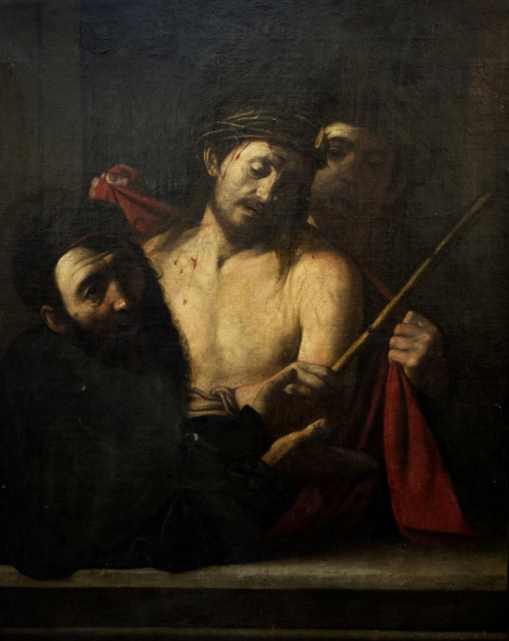 L’“Ecce Homo” qui attribuito a Caravaggio e messo all’asta a Madrid da Ansorena per l’8 aprile (ritirato tre giorni prima della gara)