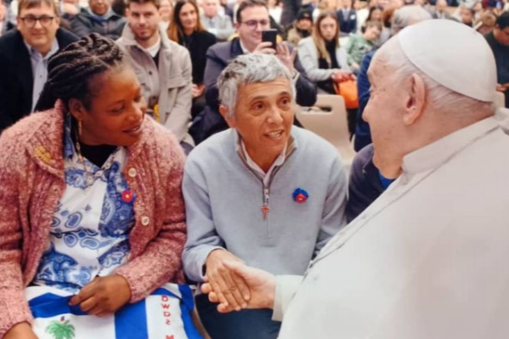 L'incontro di Maddalena Boschetti e dei ragazzi haitiani con Papa Francesco - Maddalena Boschetti