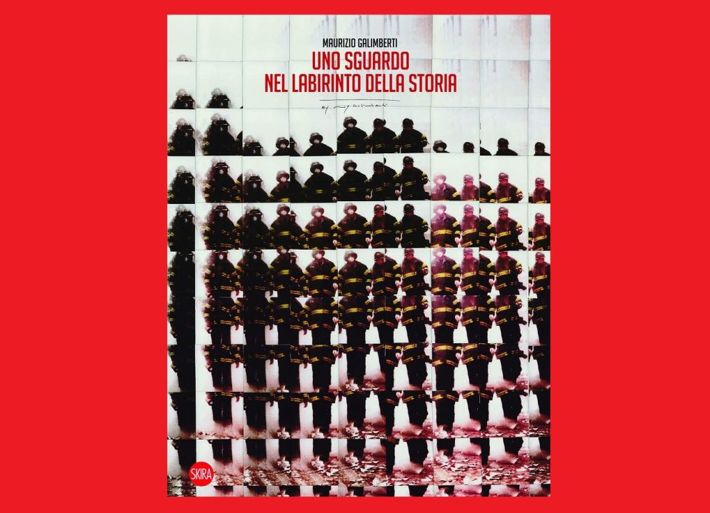 La copertina del libro del fotografo Maurizio Galimberti, "Uno sguardo nel labirinto della Storia" (Skira)
