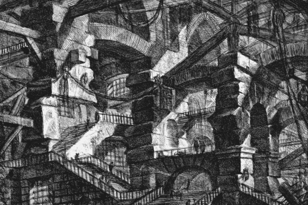 Illustrazione da "Carceri d'invenzione" di Giovan Battista Piranesi