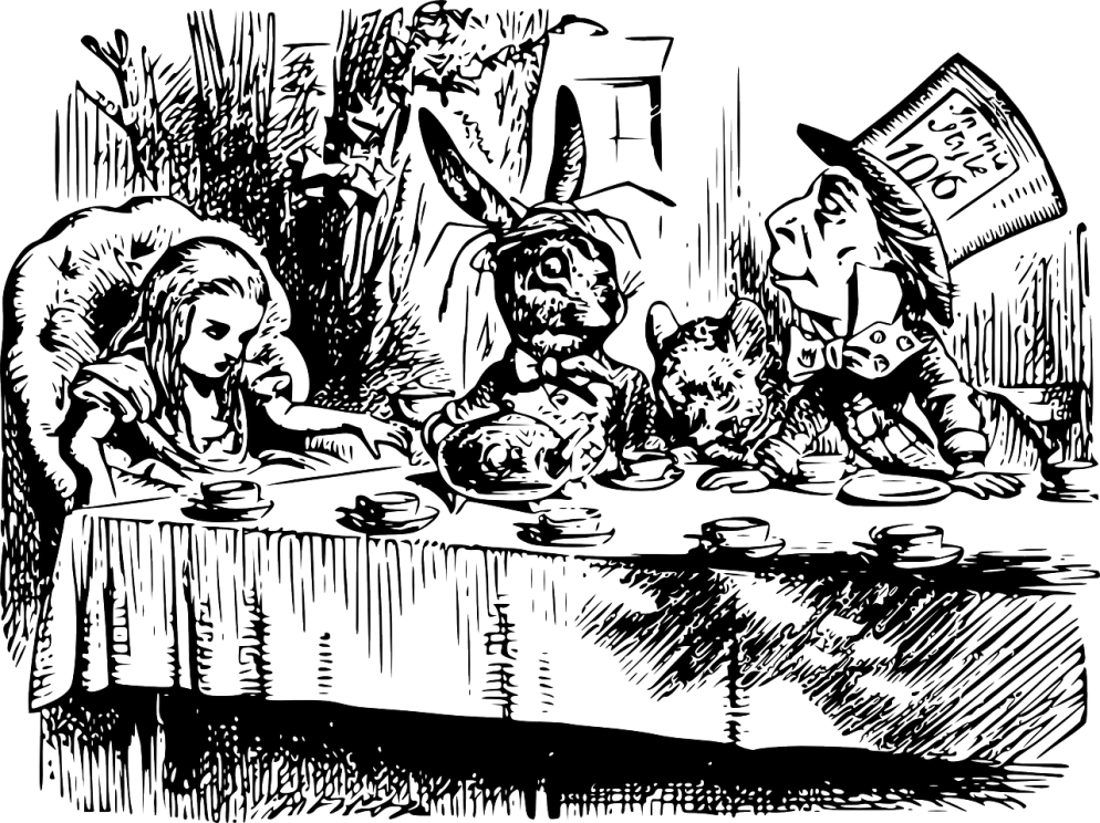 Un disegno per "Alice nel paese delle meraviglie" - .