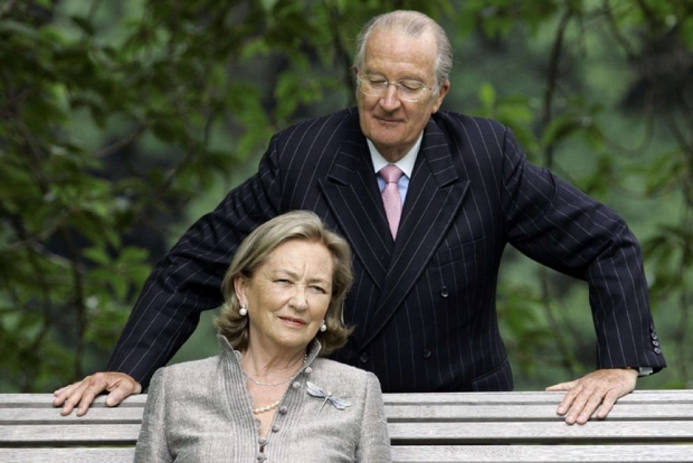 La regina Paola e il re Alberto II in un'immagine di 8 anni fa