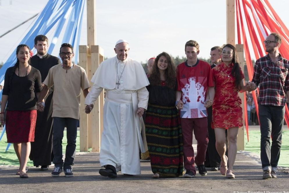 Il Papa con i giovani. Nel suo pontificato Francesco ha partecipato a 4 Giornate mondiali della Gioventù: Rio de Janeiro 2013, Cracovia 2016, Panama 2019 e Lisbona 2023