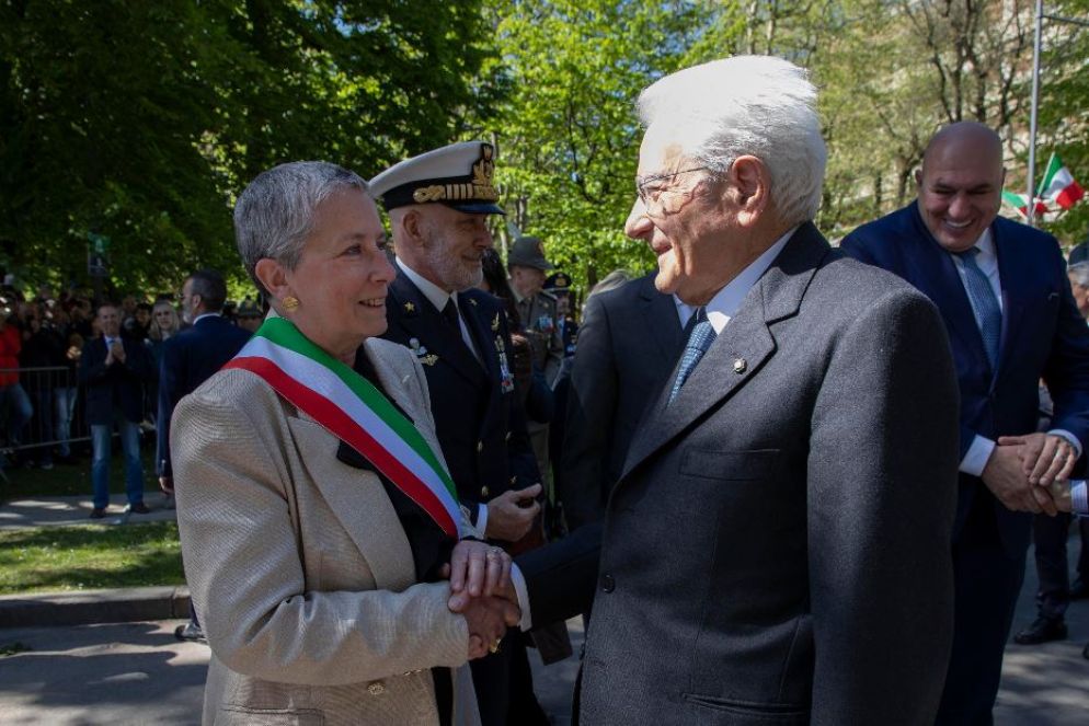 Mattarella incontra il sindaco di Cuneo, Patrizia Manassero