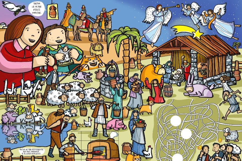 1) Si può dire presepio oppure presepe: è indifferente. Ma sai che cosa significa esattamente questa parola?