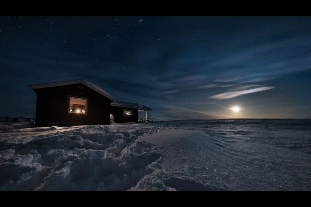 Una cabin di Saitijavri, tundra, 2020
