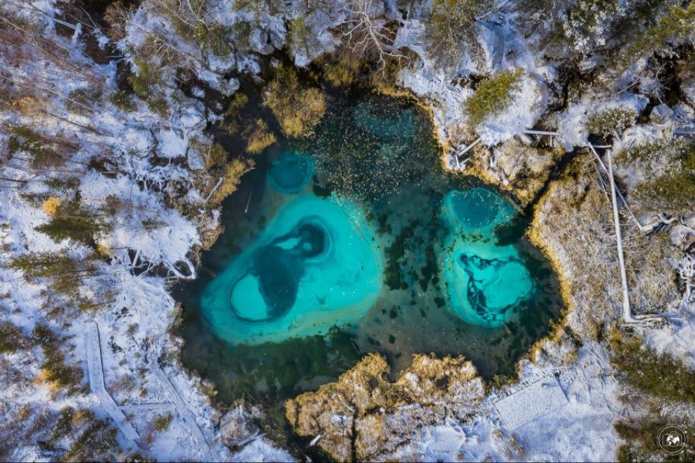 Il Lago Geyser lungo il chuisky trakt