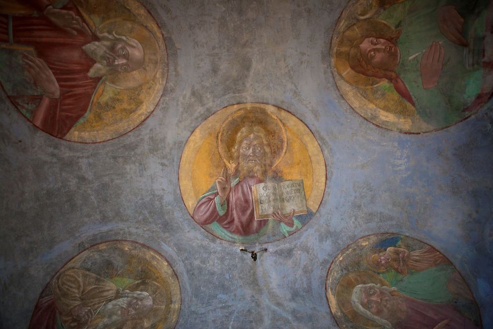 Affresco di Benozzo Gozzoli nell'oratorio di Monte Calvario