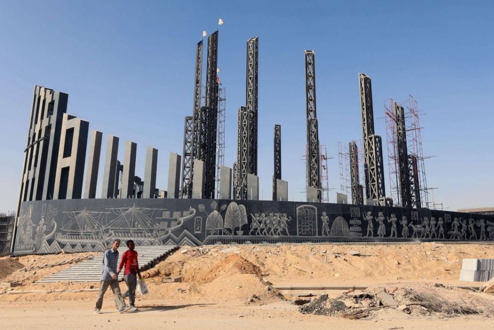 Un cantiere nella nuova capitale amministrativa d'Egitto
