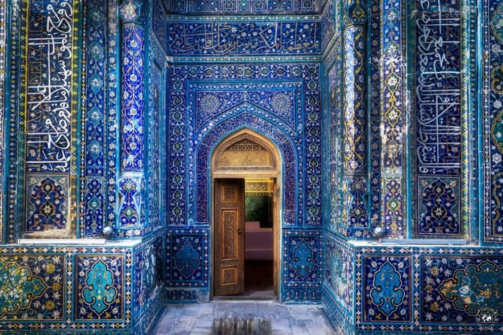 Ingresso di un mausoleo alla necropoli Shah-i-Zinda di Samarcanda