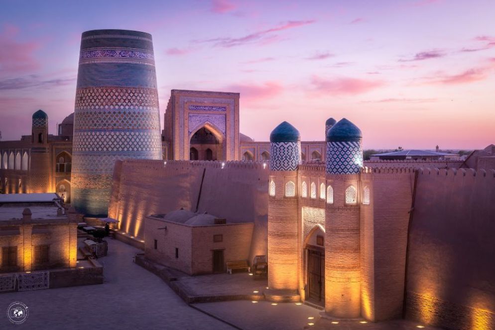Tramonto a Khiva