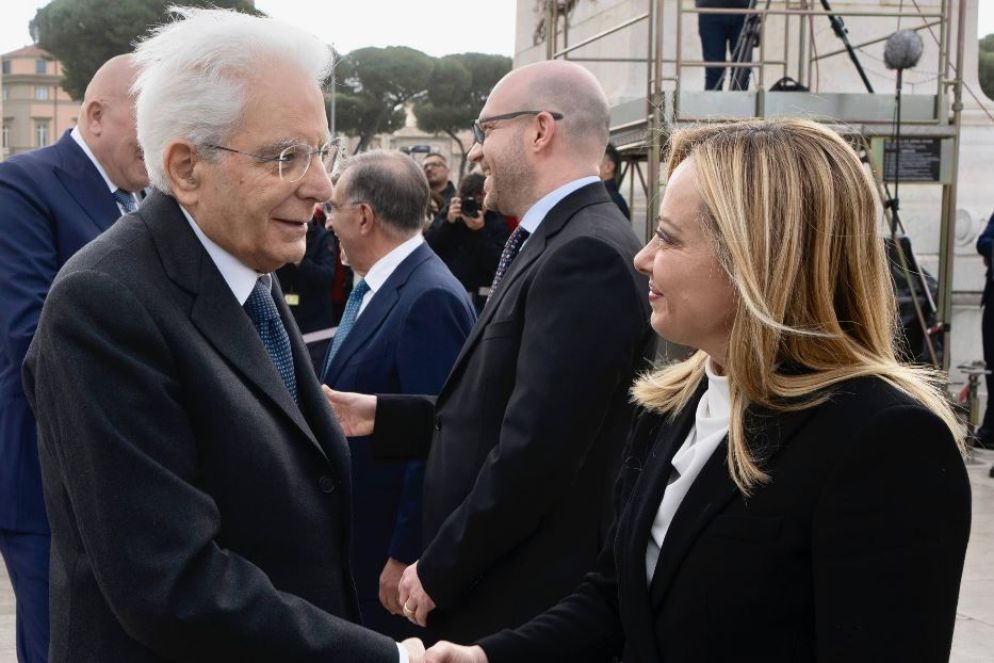 Festa della Liberazione cerimonia all' Altare della Patria