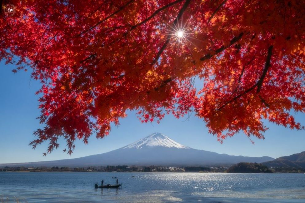 Il monte Fuji in autunno