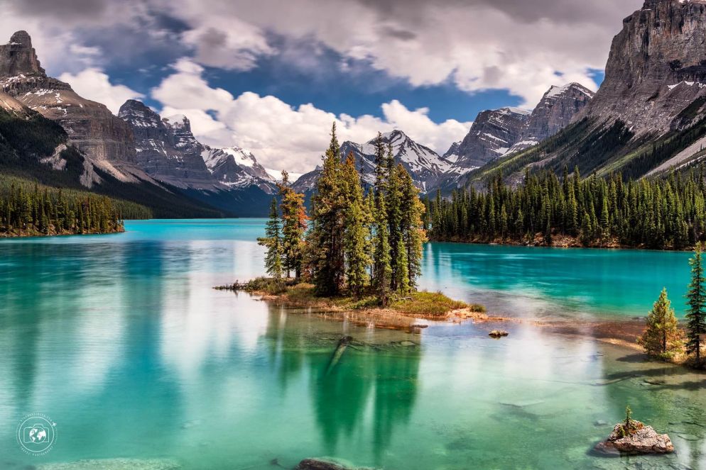 Canada, l'isola degli Spiriti sul Maligne Lake