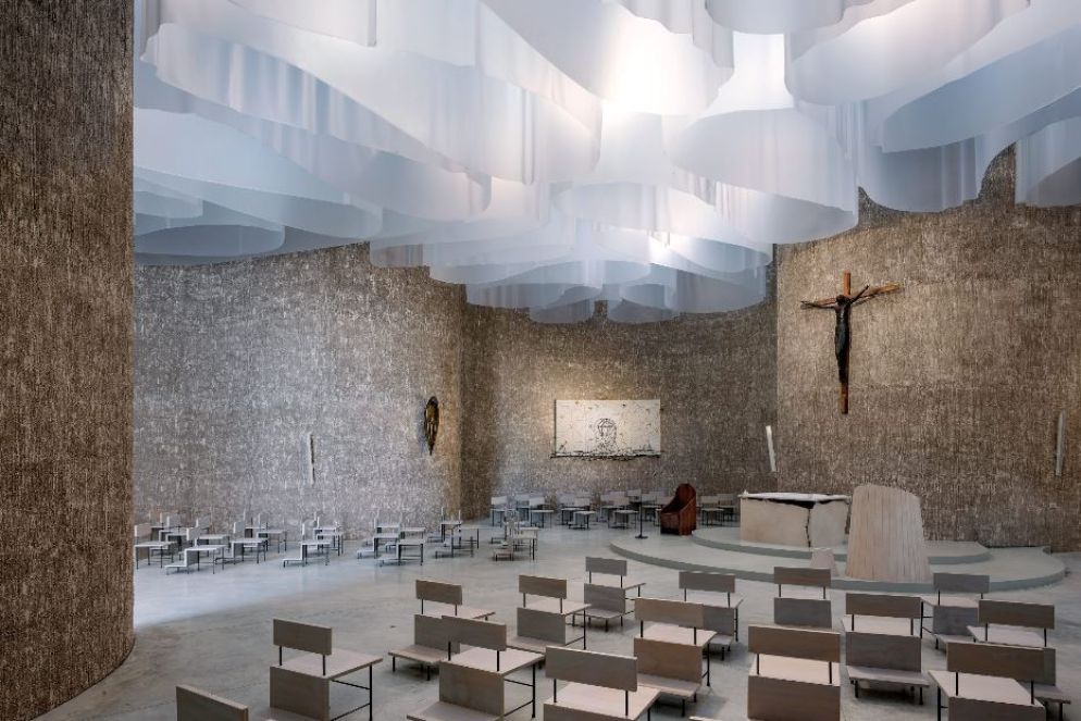 Mario Cucinella, chiesa del complesso parrocchiale di Santa Maria Goretti a Mormanno (Cosenza, Italia)