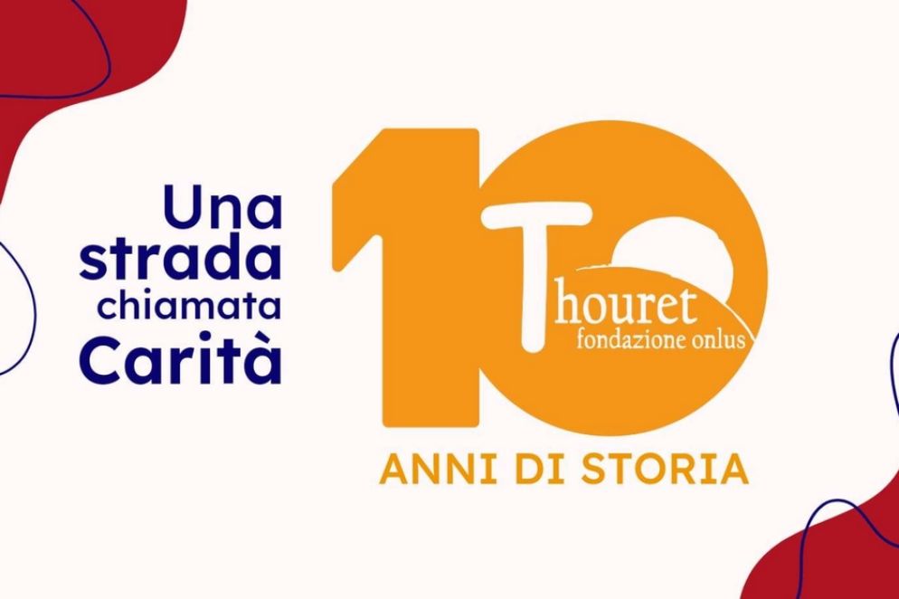 Il logo del decennale della Fondazione Thouret