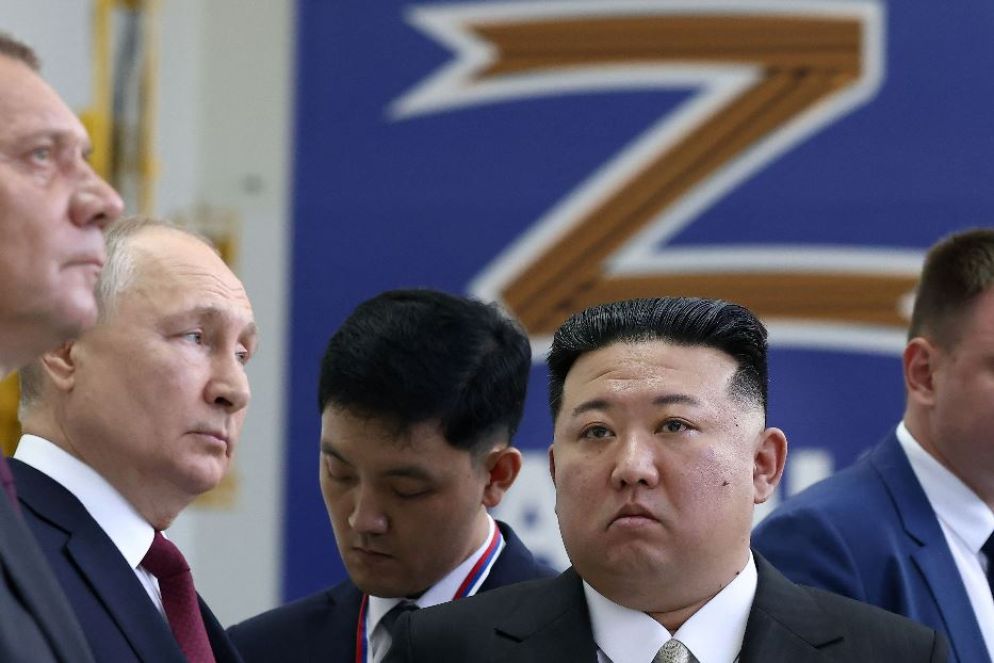 L'immancabile, "Z" dell'operazione militare speciale alle spalle dei due leader - Reuters