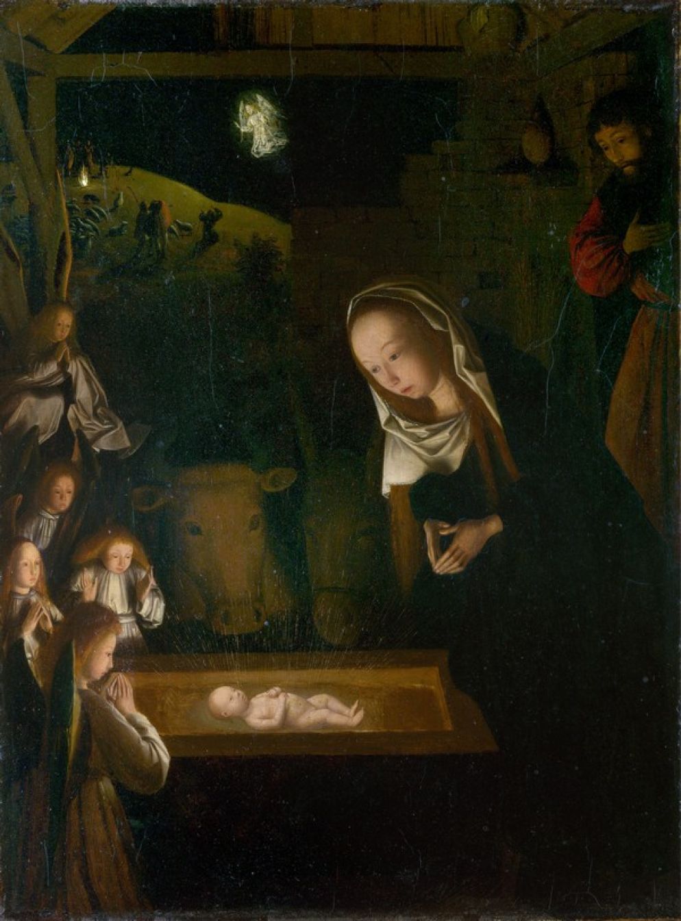 Geertgen tot Sint Jans, Natività nella notte, c 1490. National Gallery Londra.