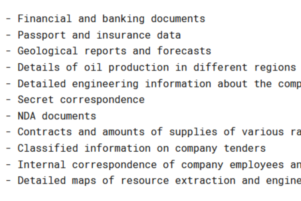 Uno dei messaggi con la richiesta di riscatto